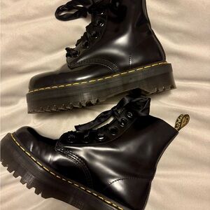 Dr. Martens Black Leather Molly Boots size 9